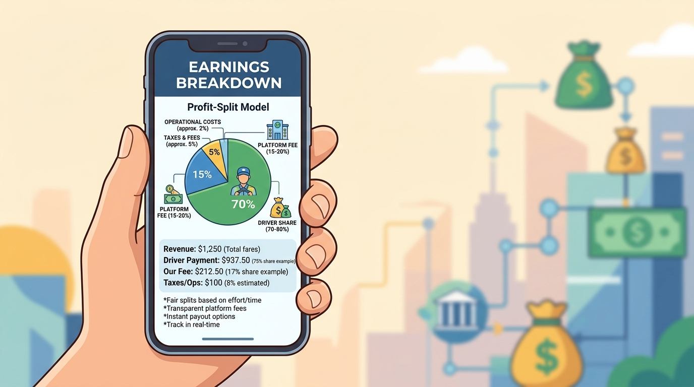 Earnings Breakdown Mobile App